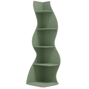 Tribesigns Corner Shelf, Modern 5-Tier Wall Corner Bookshelf