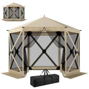 10x11FT Pop Up Gazebo Screen Tent Portable Instant Sun Shelter - Thumbnail Image 2